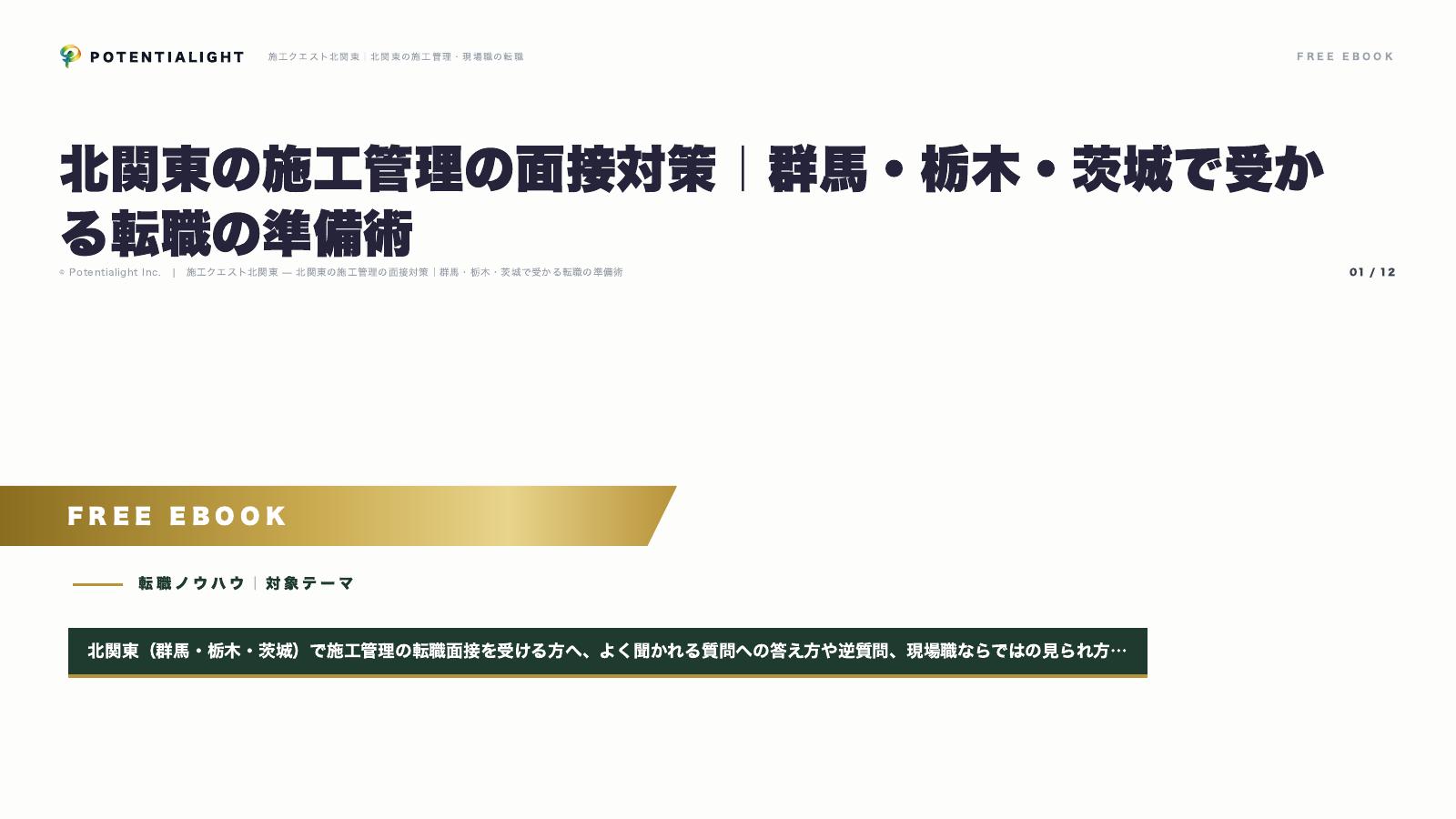 面接対策 eBook表紙